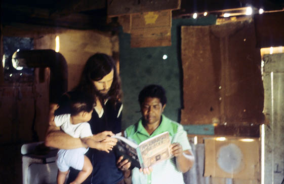 Giving Virginia Pate my book in 1978