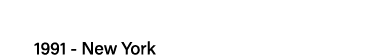 1991 - New York