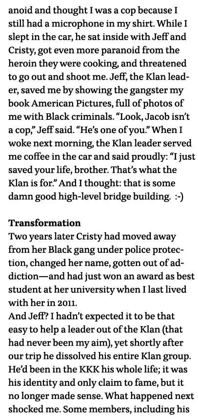 anoid and thought I was a cop because I still had a microphone in my shirt  While I slept in the car, he sat inside w   