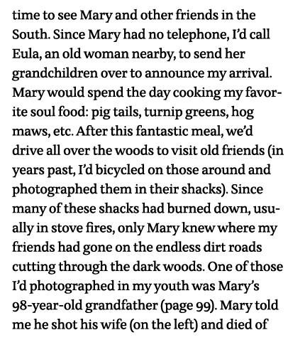time to see Mary and other friends in the South  Since Mary had no telephone, I d call Eula, an old woman nearby, to    