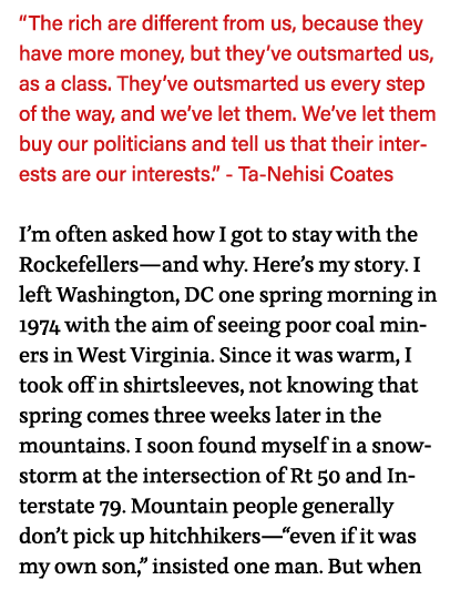  The rich are different from us, because they have more money, but they ve outsmarted us, as a class  They ve outsmar   